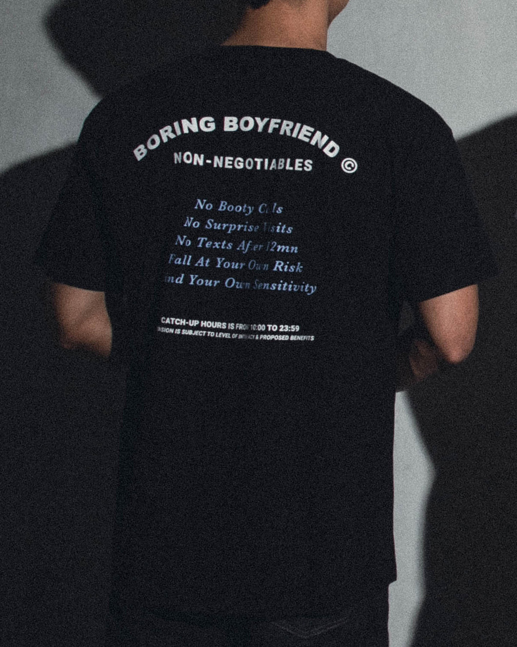 Non-Negotiables Boyfriend Shirt in Black